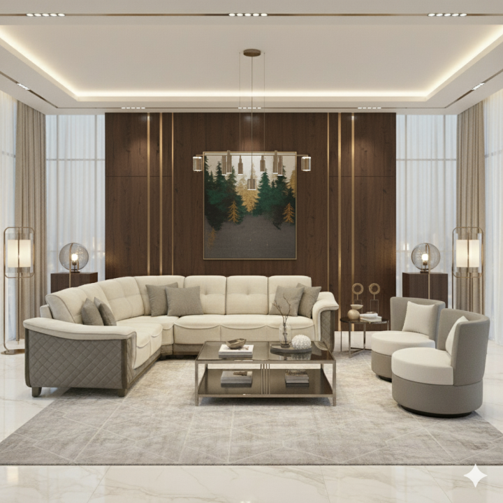 Obli Lesto L-Shape Quilted Comfort Sofa OBLI-660