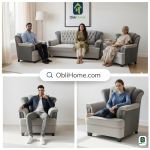 Obli Lino 3+1+1 Two-Tone Classic Set OBLI-2100