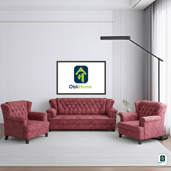 Obli Rona Tufted Queen Anne Set OBLI-2200