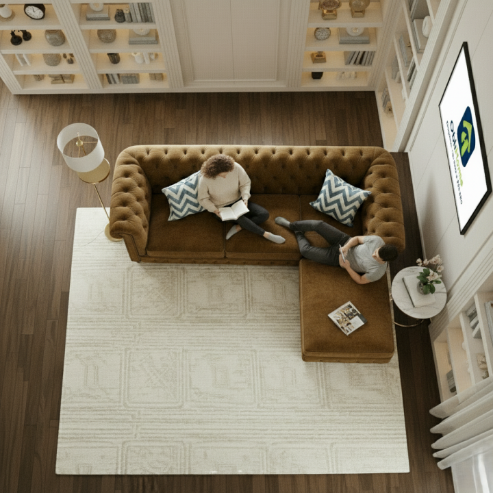 Obli Nexo L-Shape Two-Tone Leather Sofa OBLI-991