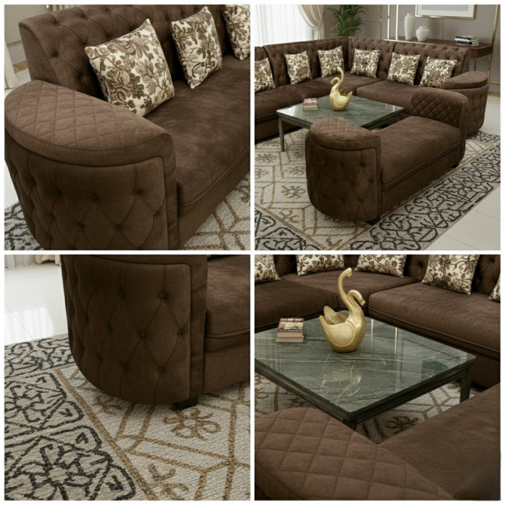 Obli Fexo L-Shape Classic Chesterfield Sofa OBLI-990