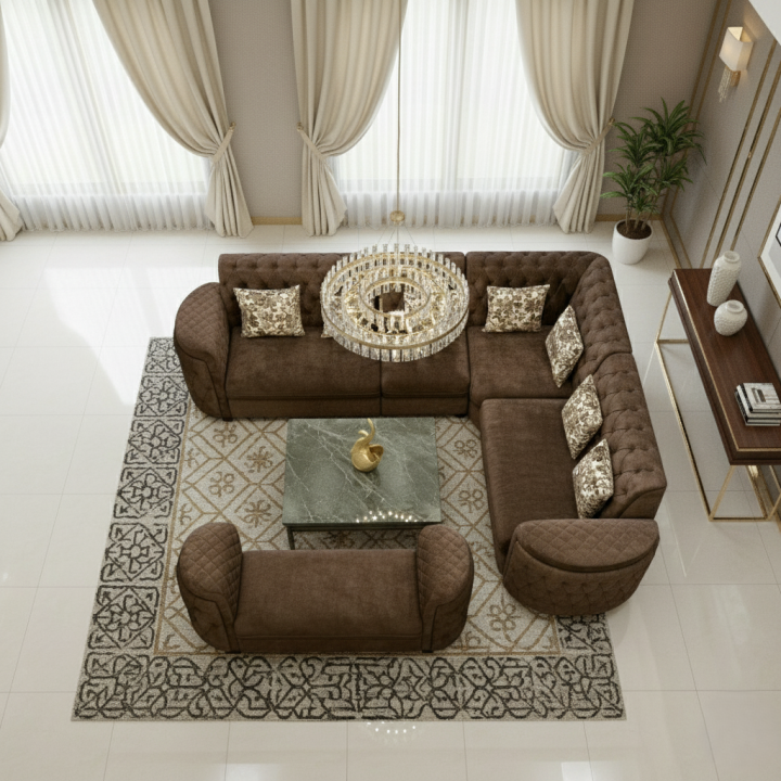 Obli Fexo L-Shape Classic Chesterfield Sofa OBLI-990