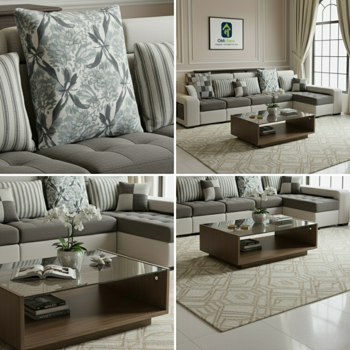 Obli Movo L-Shape Modular Sectional Sofa OBLI-770