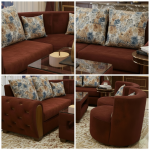 Obli Rofa L-Shape Chesterfield Sectional Sofa OBLI-440