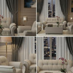 Obli Lino 3+1+1 Tufted Sofa Set OBLI-1800