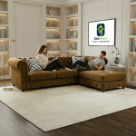 Obli Nexo L-Shape Two-Tone Leather Sofa OBLI-991